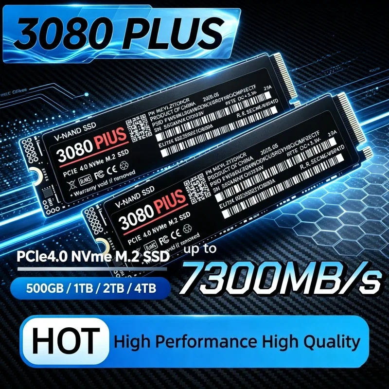 M.2 Nvme 4Tb Pcie 4.0 Ssd - SSD interno 3080 PLUS M.2 2280
