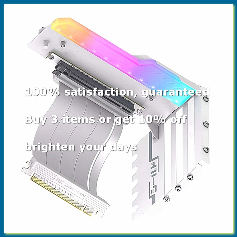 Pcie 4.0 X16 Riser Cable 90 Degree - ● Staffa di montaggio verticale per