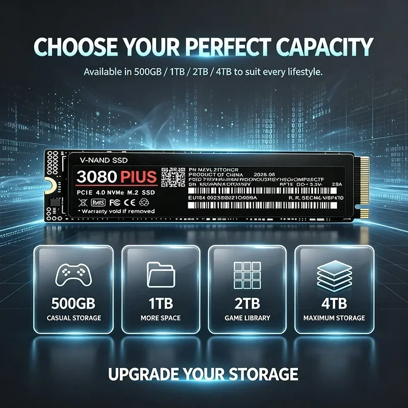 SSD interno 3080 PLUS M.2 2280 - M.2 Nvme 4Tb Pcie 4.0 Ssd recensione e prezzo