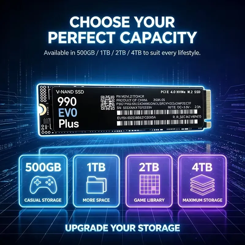 NUOVO 990 EVO Plus M.2 2280 NV - M.2 Nvme 4Tb Pcie 4.0 Ssd recensione e prezzo