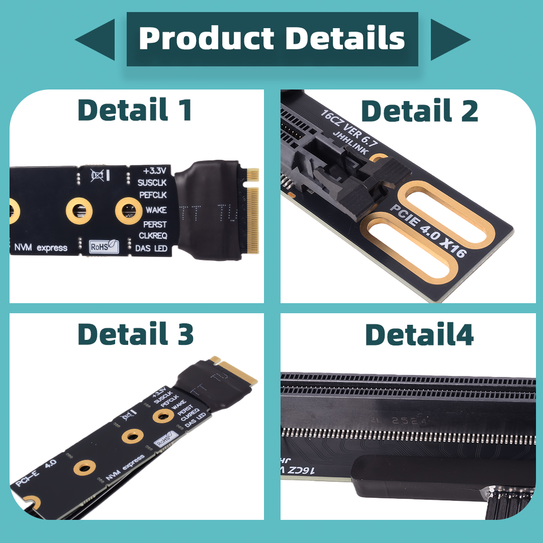 Cavo Riser M.2 NVMe a PCIe 4.0 - Pcie 4.0 X16 Riser Cable 90 Degree recensione e prezzo