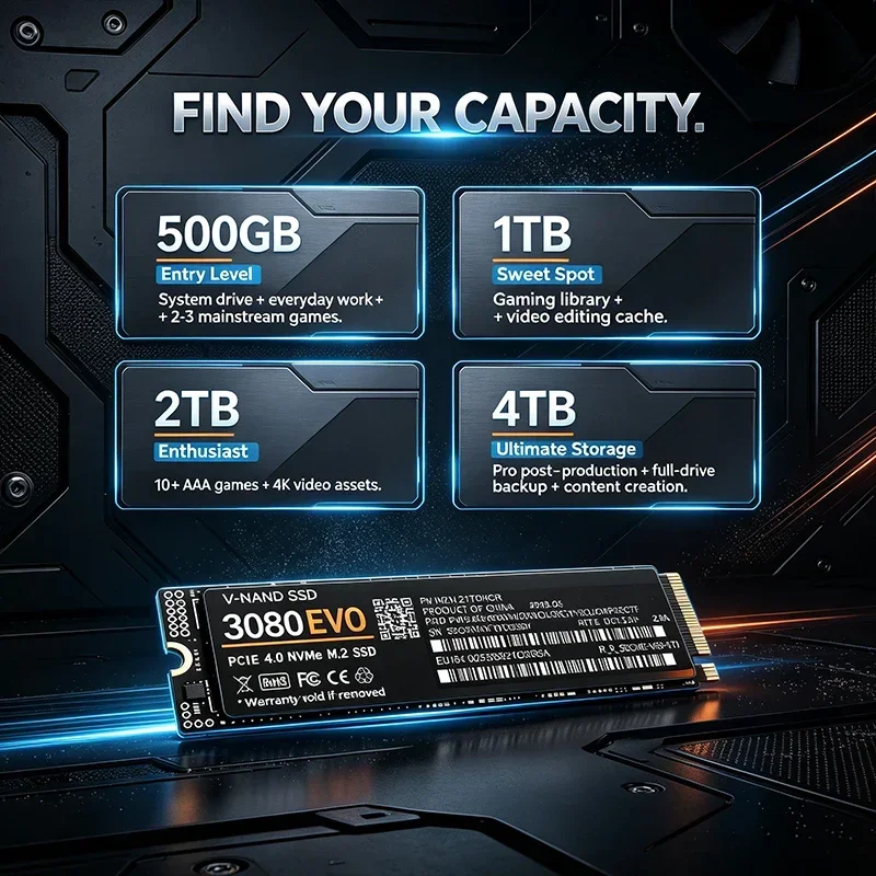 3080 EVO 1TB 2TB 4TB SSD M.2 N - M.2 Nvme 4Tb Pcie 4.0 Ssd recensione e prezzo
