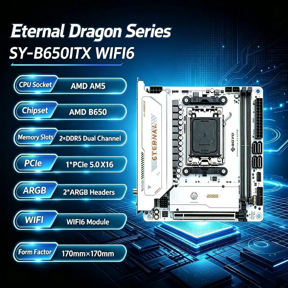 SY-B650ITX WIFI6 Scheda Madre  - B650 Itx Motherboard Wifi recensione e prezzo